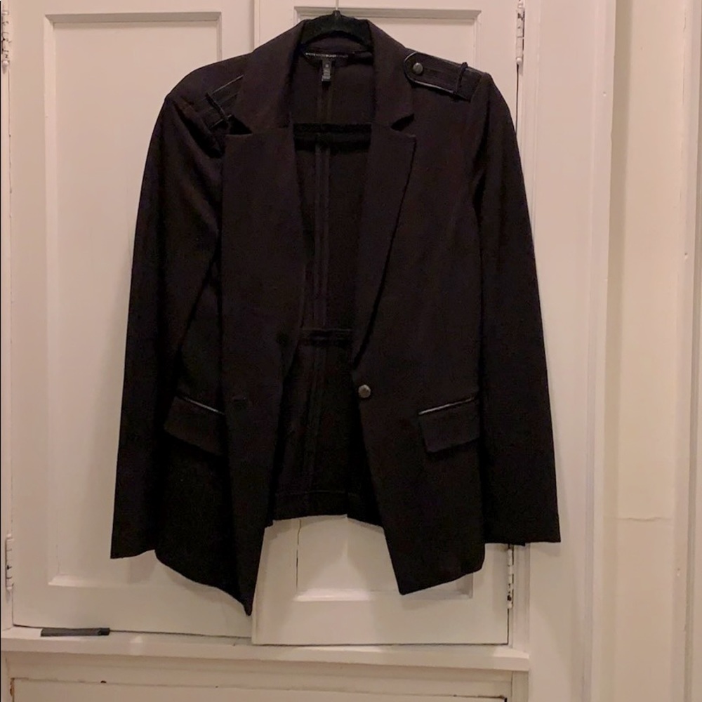 Black White House Black Market Blazer